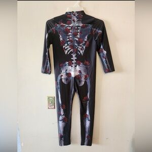 Morph Costume Rose Skeleton Size youth xl